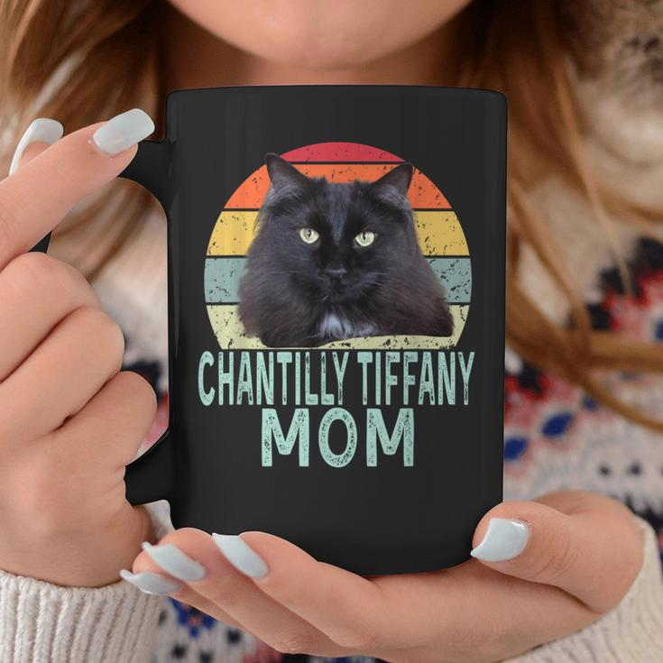 Chantilly-Tiffany Cat Mom Retro Vintage Cats Heartbeat Coffee Mug Unique Gifts