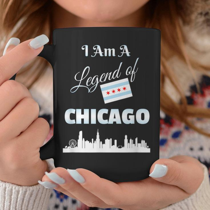ChicagoI Am A Legend Of Chicago With Flag Skyline Coffee Mug Unique Gifts
