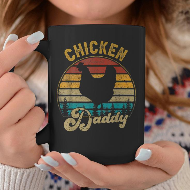 Chicken Daddy Vintage Retro 70S Chicken Dad Fathers Day Men Coffee Mug Funny Gifts
