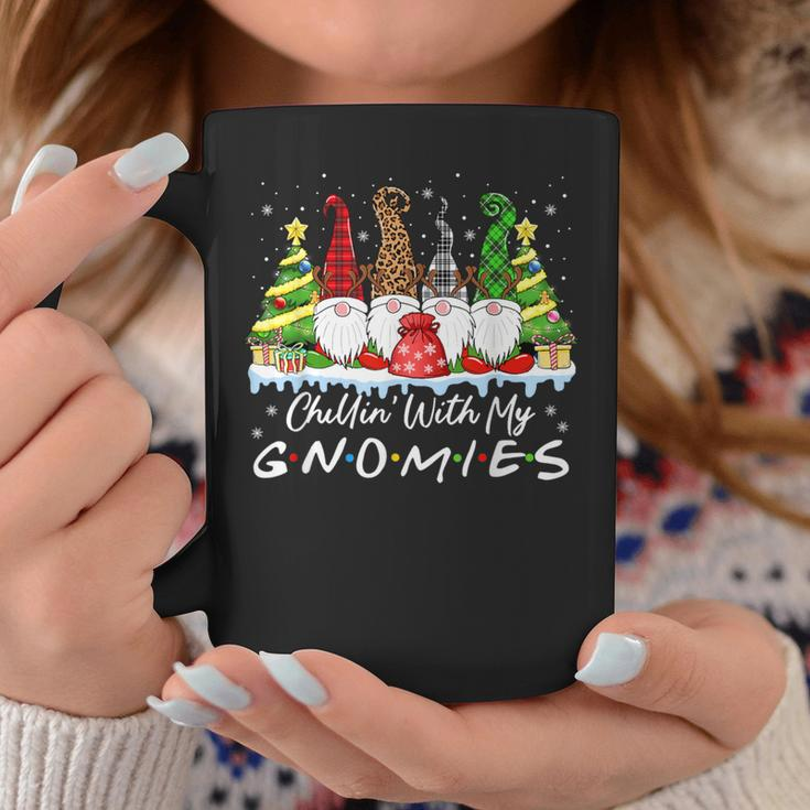 Chillin With My Gnomies Christmas Family Friend Gnomes Coffee Mug Personalized Gifts