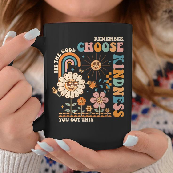 Choose Kindness You Got This Groovy Be Kind Inspirational Coffee Mug Unique Gifts
