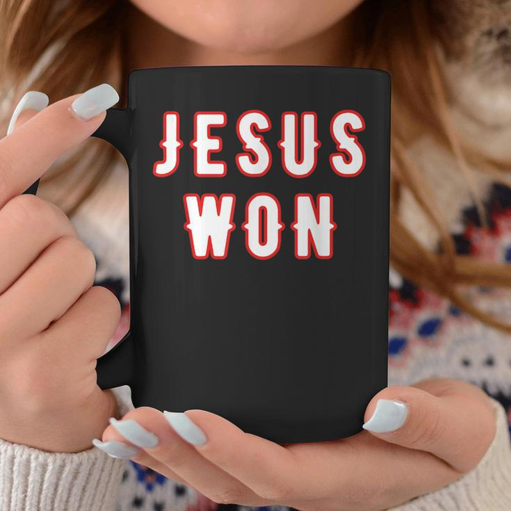 Christianity Religion Jesus Outfits Jesus Won Texas Coffee Mug Unique Gifts