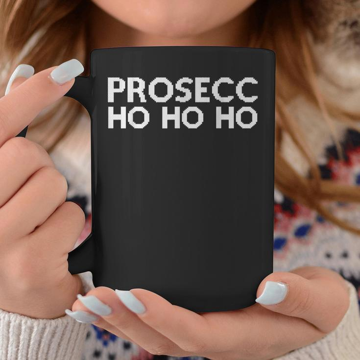 Christmas Drinking Party Ugly Outfit Prosecco Ho Ho Ho Coffee Mug Unique Gifts