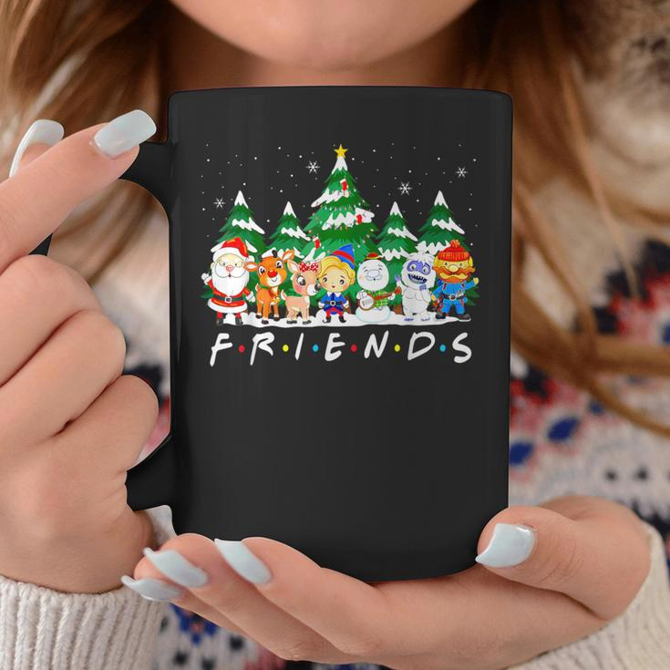 Christmas Friends Santa Rudolph Snowman Xmas Family Pajamas Coffee Mug Personalized Gifts