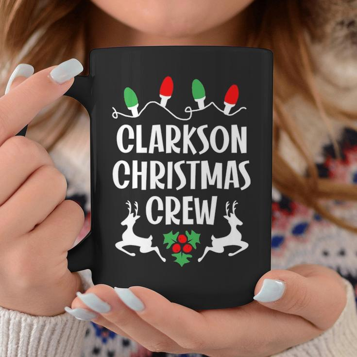 Clarkson Name Gift Christmas Crew Clarkson Coffee Mug Funny Gifts