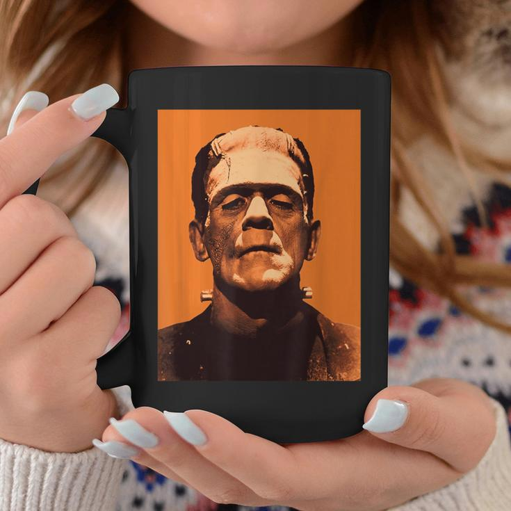 Classic Halloween Monster Frankenstein Vintage Horror Orange Coffee Mug Unique Gifts