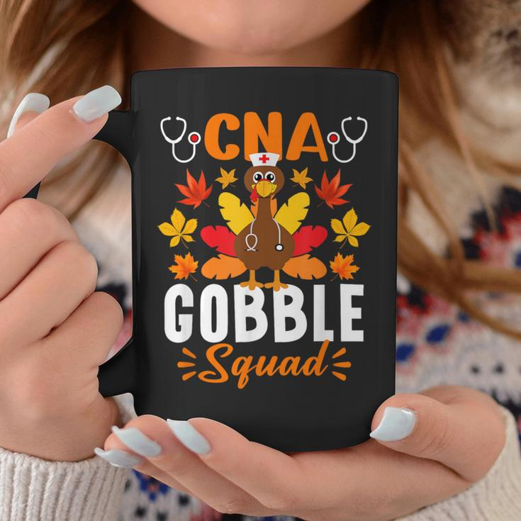 Cna Gobble Squad Nurse Turkey Thanksgiving Coffee Mug Funny Gifts