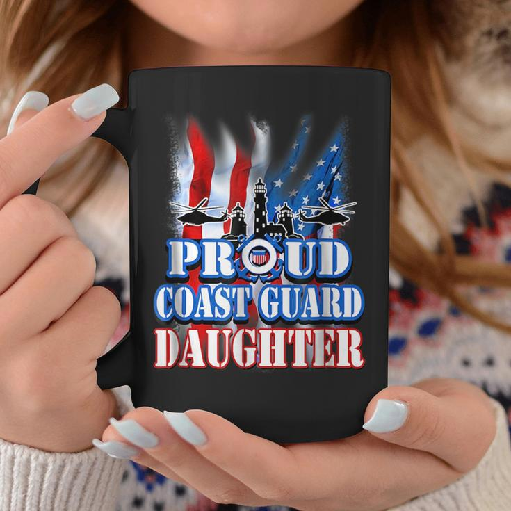 Coast Guard Daughter Usa Flag Military Women Funny Gifts For Daughter Coffee Mug Unique Gifts