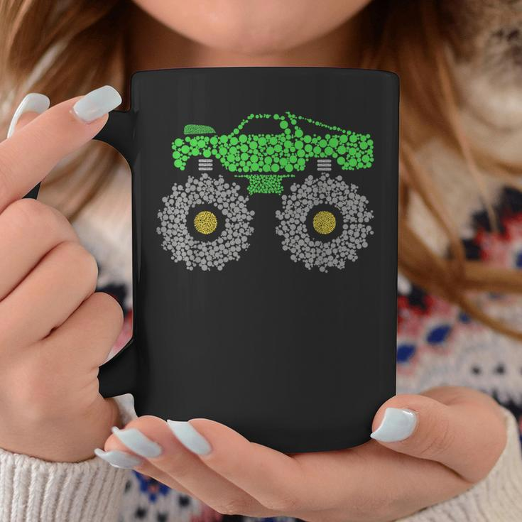 Colorful Polka Dot Monster Truck International Dot Day Coffee Mug Unique Gifts