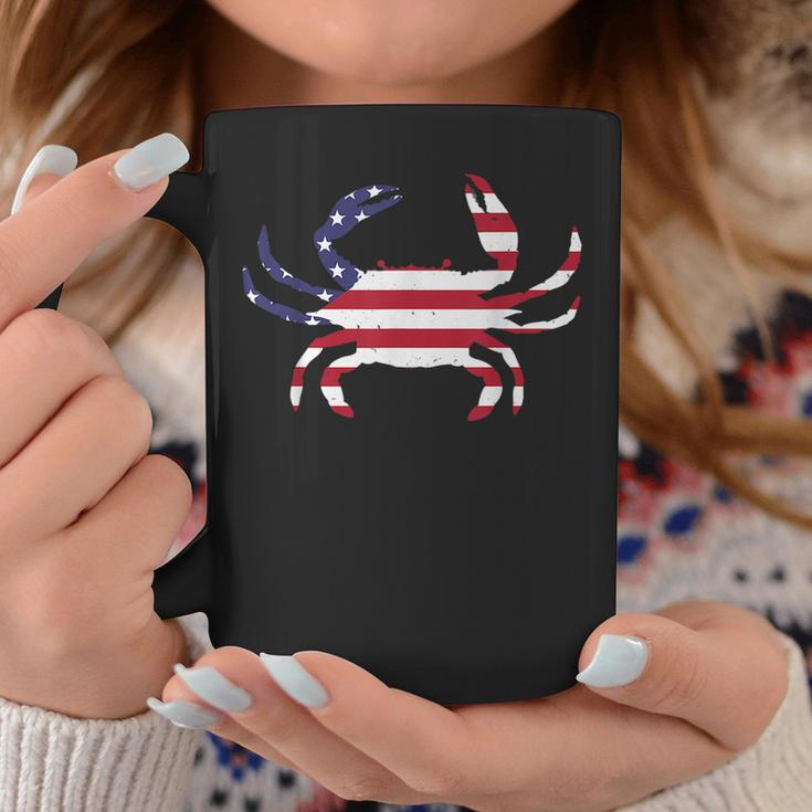 Cool Crab For Men Women Fourth July Flag Patriotic Crabbing Coffee Mug Unique Gifts