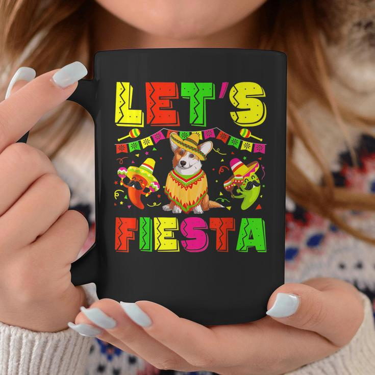 Corgi Dog Cinco De Mayo Costume Lets Fiesta Squad Coffee Mug Unique Gifts
