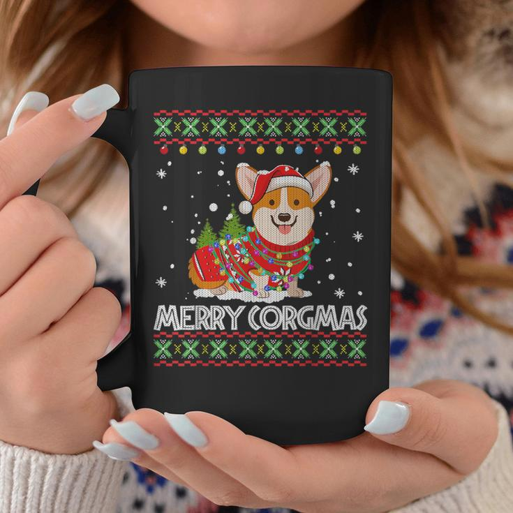 Corgi Dog Merry Corgmas Santa Corgi Ugly Christmas Sweater Coffee Mug Funny Gifts