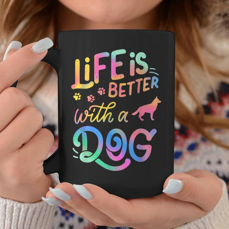 Corman Shepherd Life Is Better With My Dog Mom Dad Coffee Mug Unique Gifts
