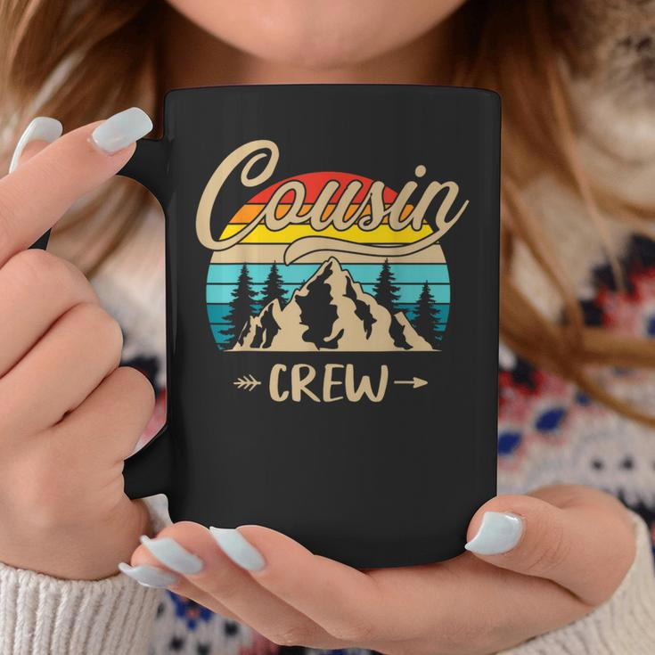 Cousin Crew Camping Sunset Summer Camp Retro Matching Trip Coffee Mug Unique Gifts