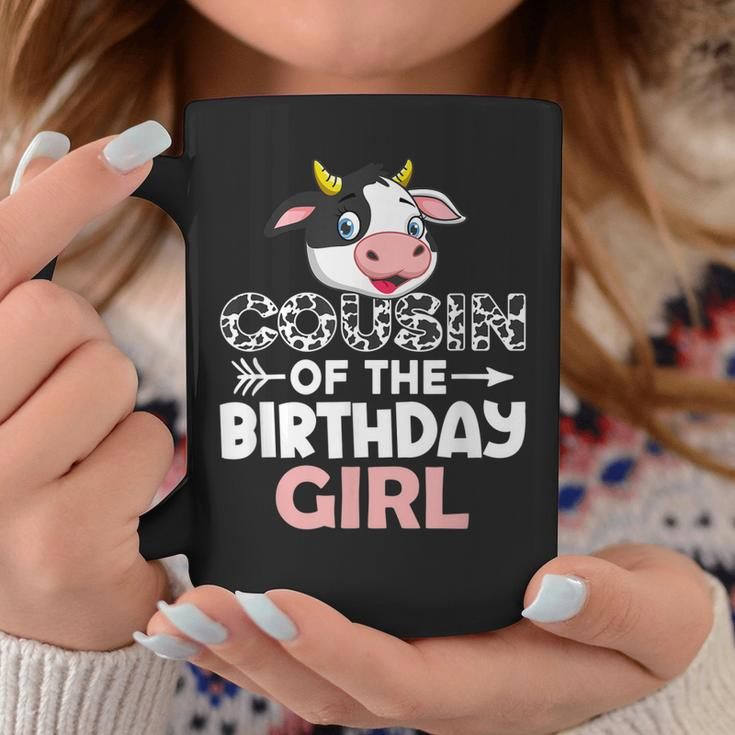 Cousin Of The Birthday Girl Cows Farm Cow Cousin Coffee Mug Unique Gifts