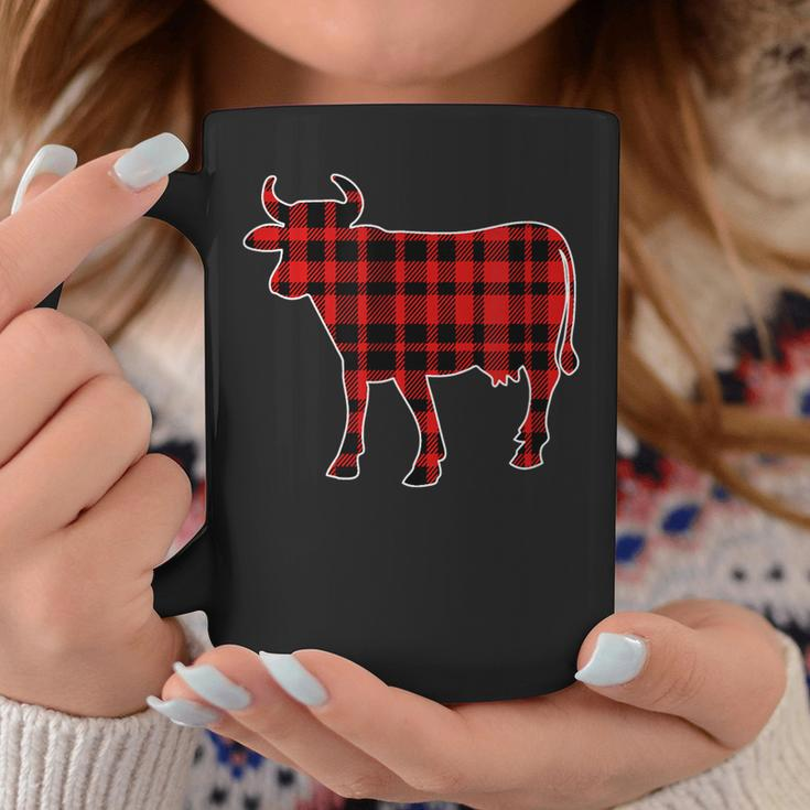 Cow Buffalo Plaid Costume Cow Lover Gift Xmas Coffee Mug Unique Gifts