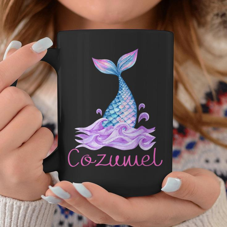 Cozumel Mexico Tropical Mermaid Wave Tail Coffee Mug Unique Gifts