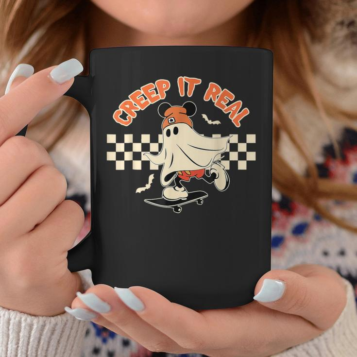 Creep It Real Halloween Spooky Ghost Mouse Coffee Mug Unique Gifts