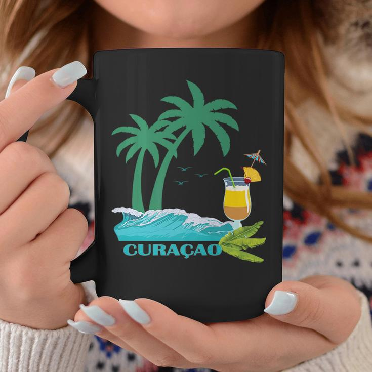 Curacao Palms Cocktail Caribbean Beach Island Souvenir Gift Curacao Funny Gifts Coffee Mug Unique Gifts
