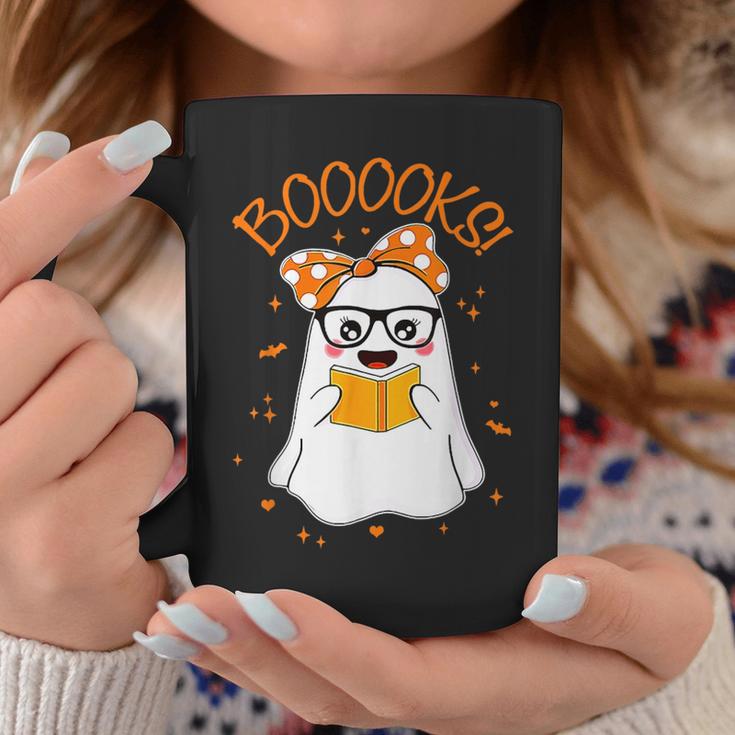 Cute Booooks Ghost Halloween Teacher Book Library Coffee Mug Unique Gifts