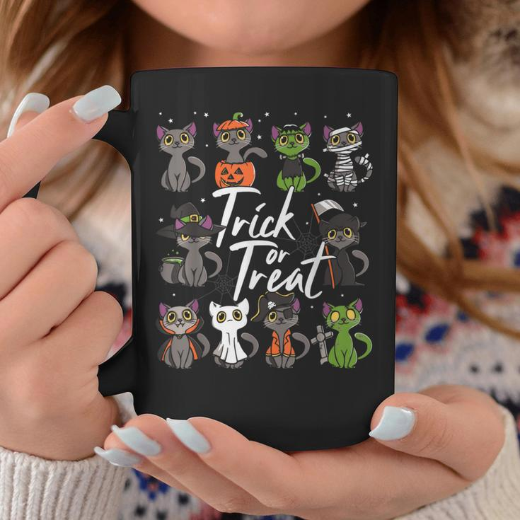 Cute Halloween Cats Trick Or Treat Coffee Mug Unique Gifts