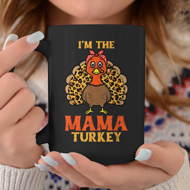 Cute I'm The Mama Turkey Matching Family Thanksgiving Mom Coffee Mug Unique Gifts