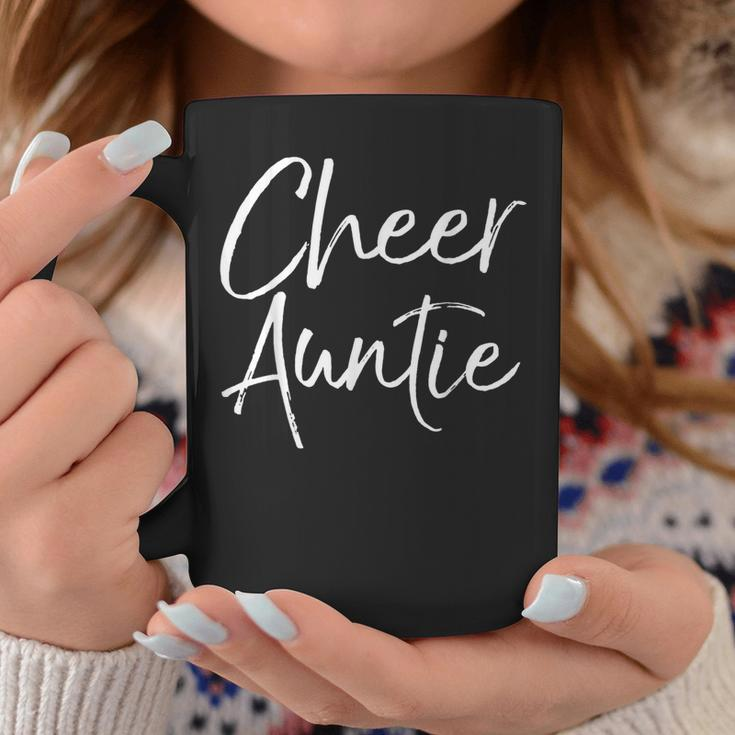 Cute Matching Family Cheerleader Aunt Cheer Auntie Coffee Mug Unique Gifts