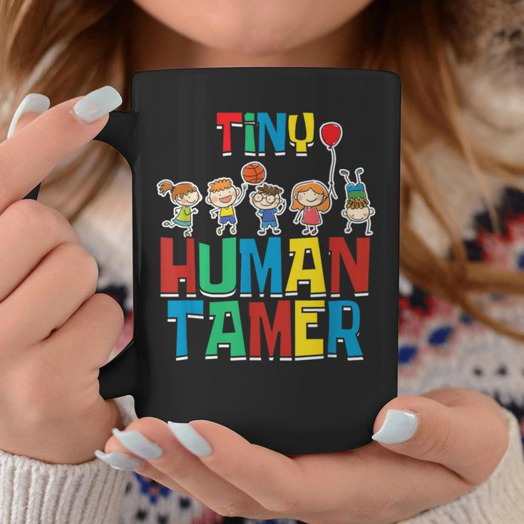 Cute Preschool Daycare School Teacher Tiny Human Tamer Coffee Mug Unique Gifts