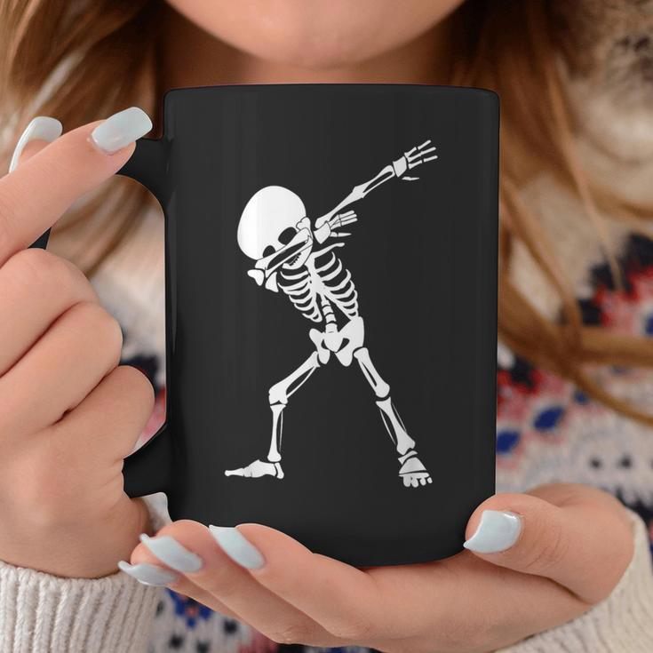 Dabbing Skeleton - Funny Halloween Dab Skull Coffee Mug Unique Gifts