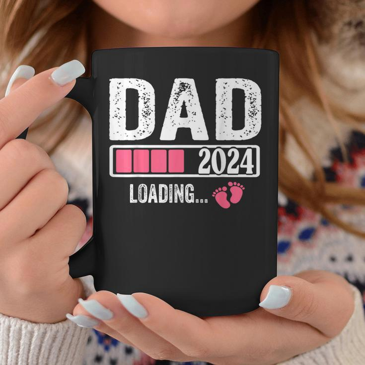 Dad 2024 Loading It's A Girl Baby Pregnancy Announcement Coffee Mug Funny Gifts