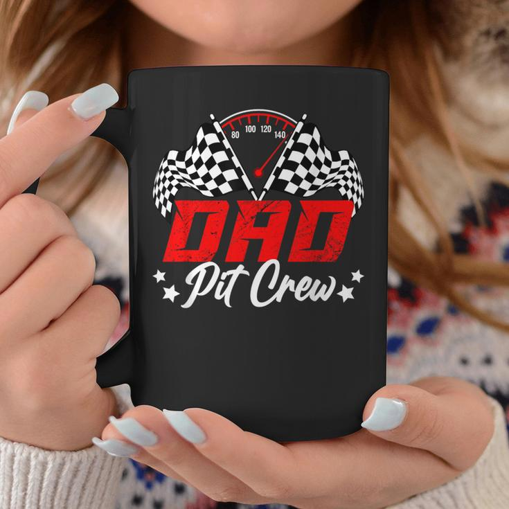 Dad Pit Crew Birthday Party Race Car Lover Racing Family Coffee Mug Personalized Gifts