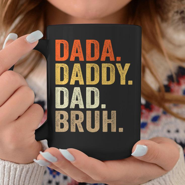 Dada Daddy Dad Bruh Humor Adult Fathers Day Vintage Father Coffee Mug Unique Gifts