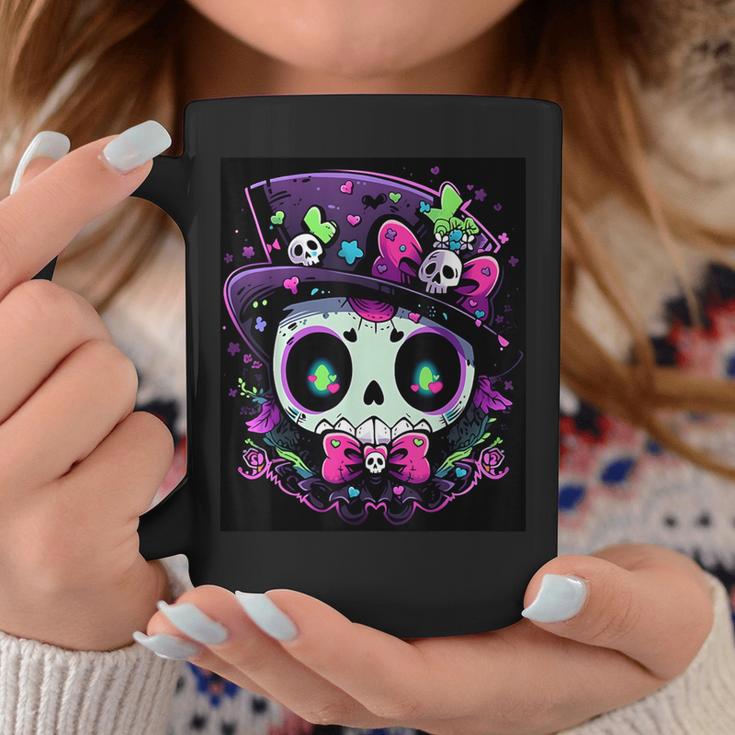 Dance With The Spirits Trendy Halloween Skull 3 Coffee Mug Unique Gifts