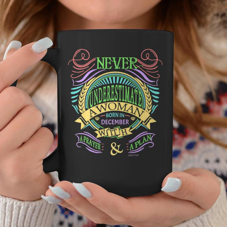 December Birthday Never Underestimate A Woman Coffee Mug Funny Gifts