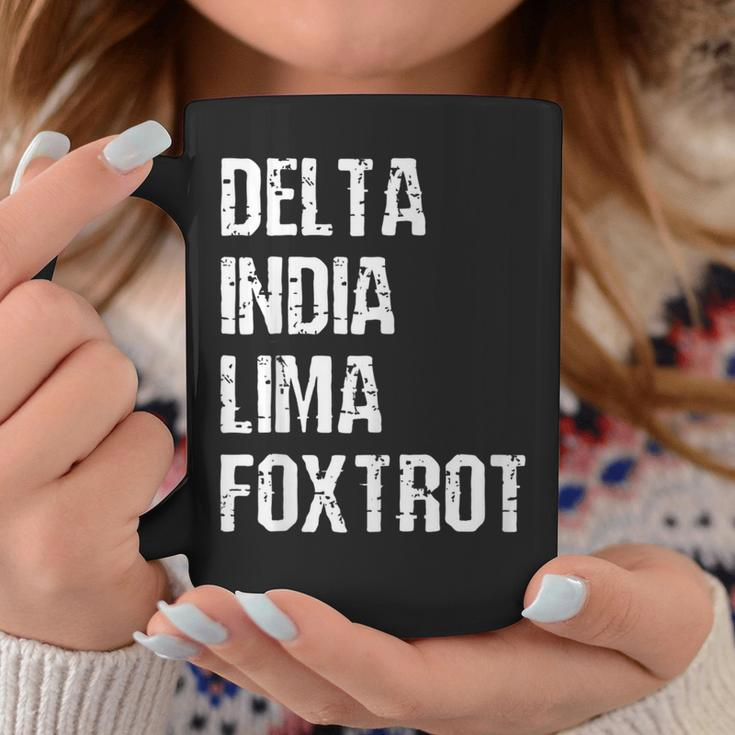 Delta India Lima Foxtrot Dilf Father Dad Funny Joking Coffee Mug Unique Gifts