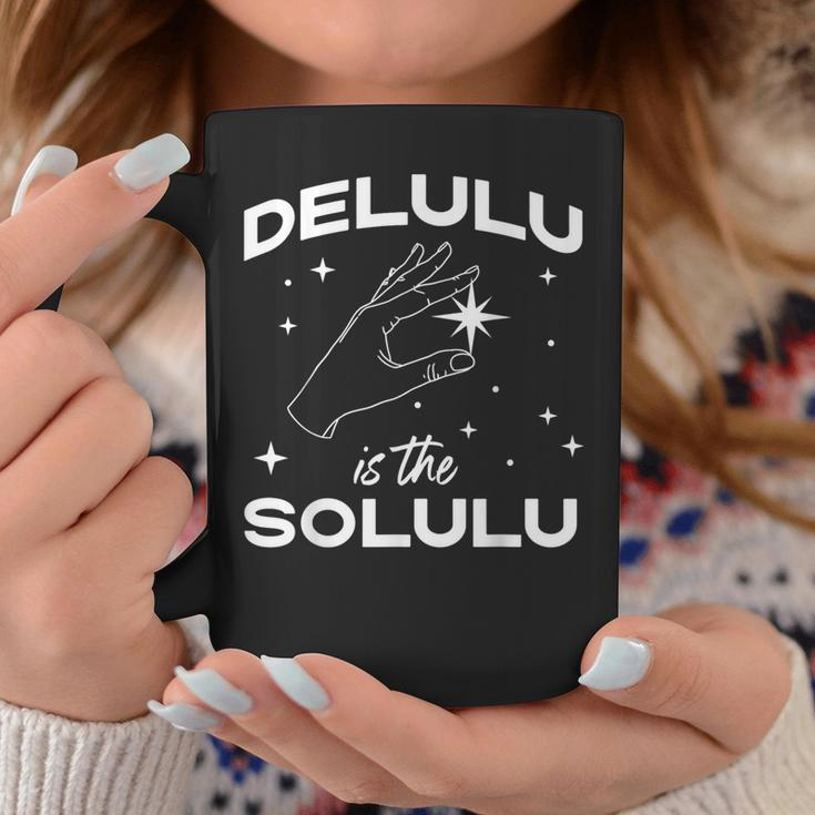 Delulu Is The Solulu Social Media Meme Coffee Mug Unique Gifts