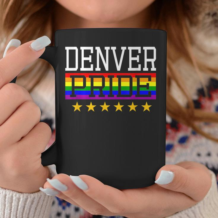 Denver Pride Gay Lesbian Queer Lgbt Rainbow Flag Colorado Coffee Mug Unique Gifts