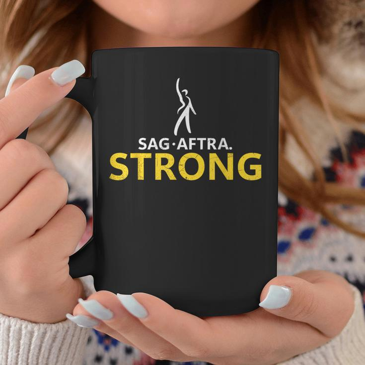 Distressed SagAftra Strong Coffee Mug Personalized Gifts