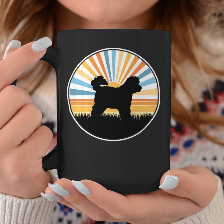 Dog Bichon Frise Mom Dog Dad Retro Sunset Pet Coffee Mug Unique Gifts