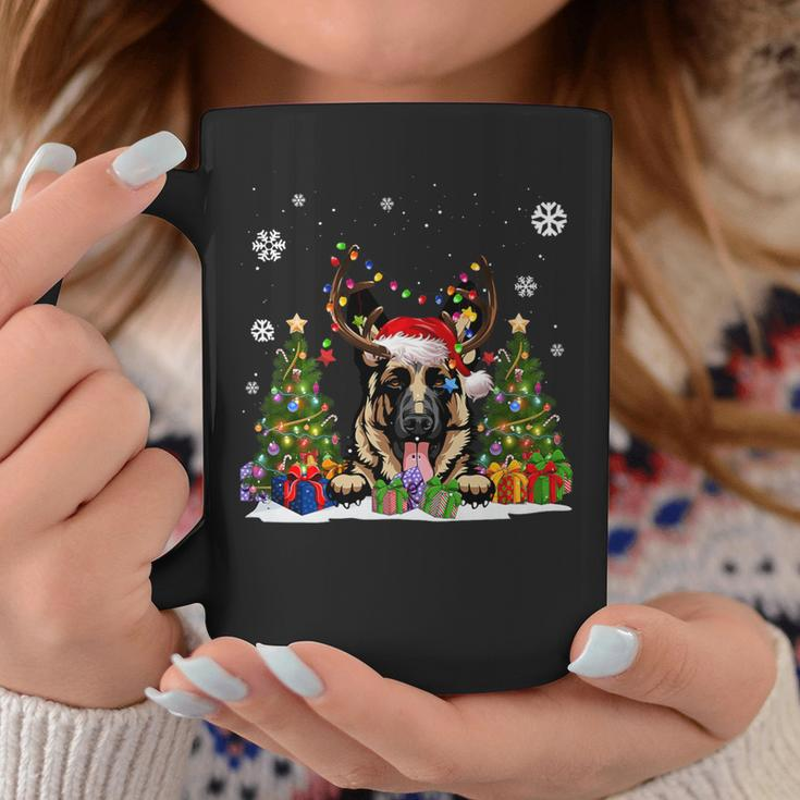 Dog Lovers German Shepherd Santa Hat Ugly Christmas Sweater Coffee Mug Unique Gifts