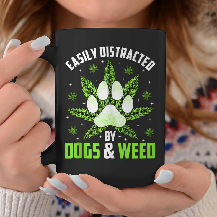 Dogs And Weed Dad Mom Dog Lover Cannabis Marijuana Gift For Women Coffee Mug Unique Gifts
