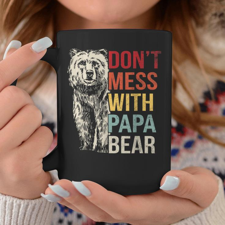 Dont Mess With Papa Bear Vintage Retro Coffee Mug Unique Gifts