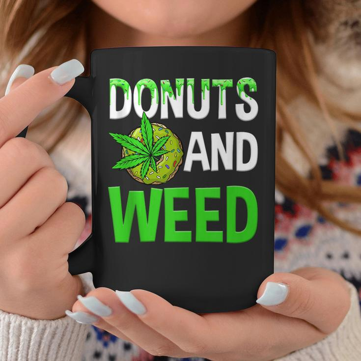 Donuts And Weed Marijuana Lover Funny Cannabis Men Women Coffee Mug Unique Gifts