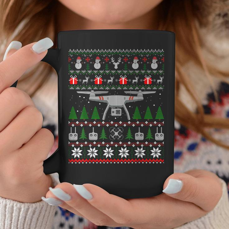 Drone Ugly Christmas Sweater Quadcopter Coffee Mug Unique Gifts
