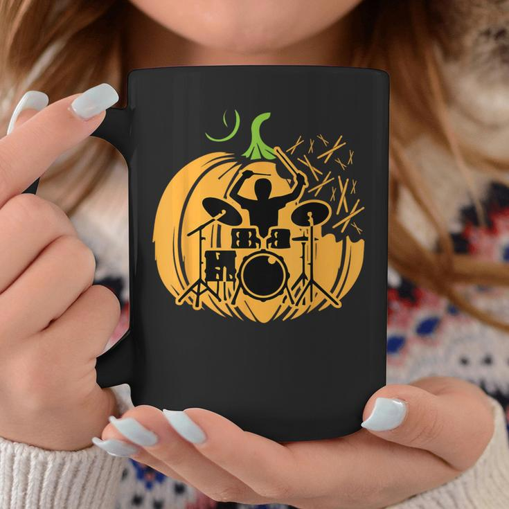 Drum-Mer Pumpkin Band Rock Music Lover Cool Musician Coffee Mug Unique Gifts