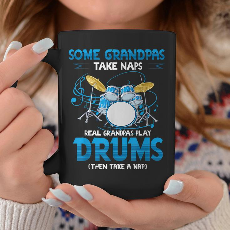 Drummer Grandpa Grandpas Take Naps Real Grandpas Play Drums Coffee Mug Unique Gifts