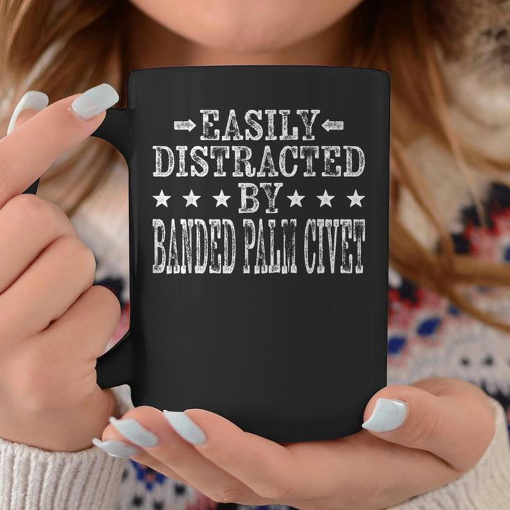 Easily Distracted By Banded Palm Civet Animal Lover Coffee Mug Unique Gifts