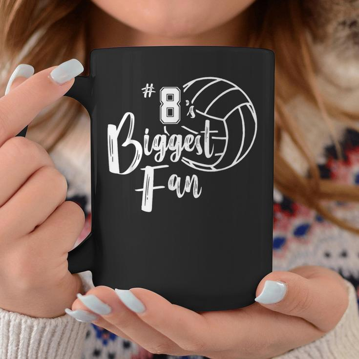 Eight 8'S Biggest Fan Volleyball Mom Volleyball Dad Coffee Mug Unique Gifts