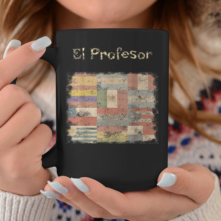 El Profesor Spanish Speaking Country Flags Coffee Mug Unique Gifts