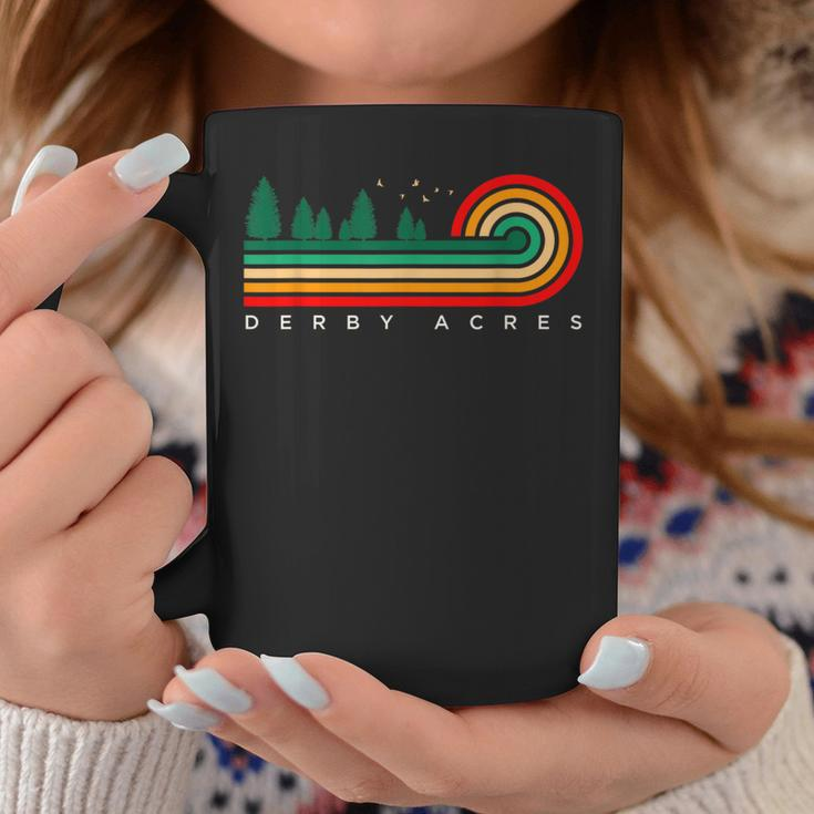 Evergreen Vintage Stripes Derby Acres California Coffee Mug Unique Gifts